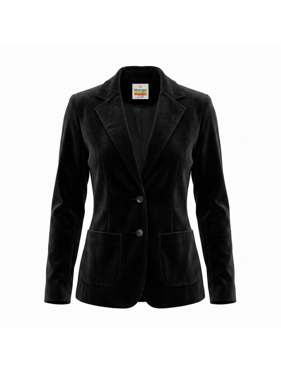 Wrangler Jackets & Blazers - Wrangler Blazer Jacket Black Corduroy Single Breasted Business Retro Womens 11